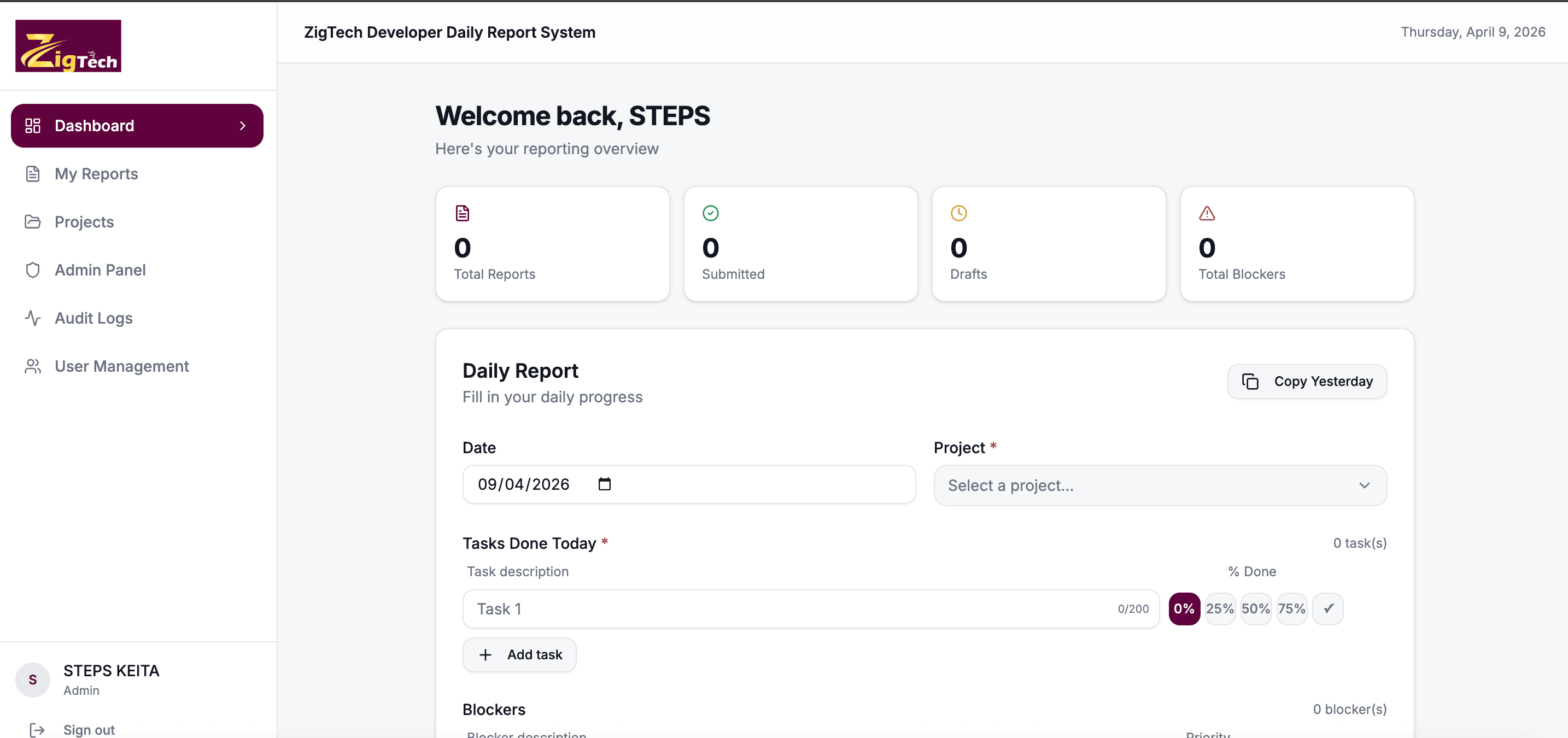 ZigTech Dev Daily Sync preview